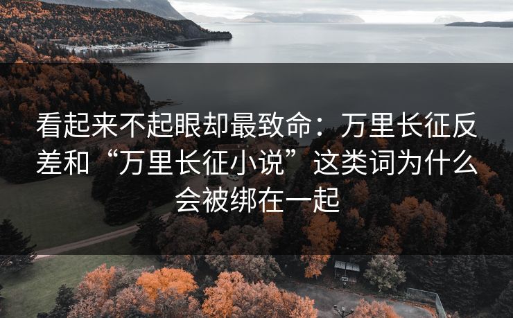 看起来不起眼却最致命：万里长征反差和“万里长征小说”这类词为什么会被绑在一起